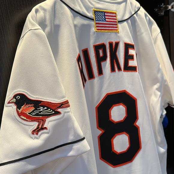 Baltimore Orioles Cal Ripken Mitchell & Ness White MLB Home Authentic Jersey 44 - Picture 5 of 8